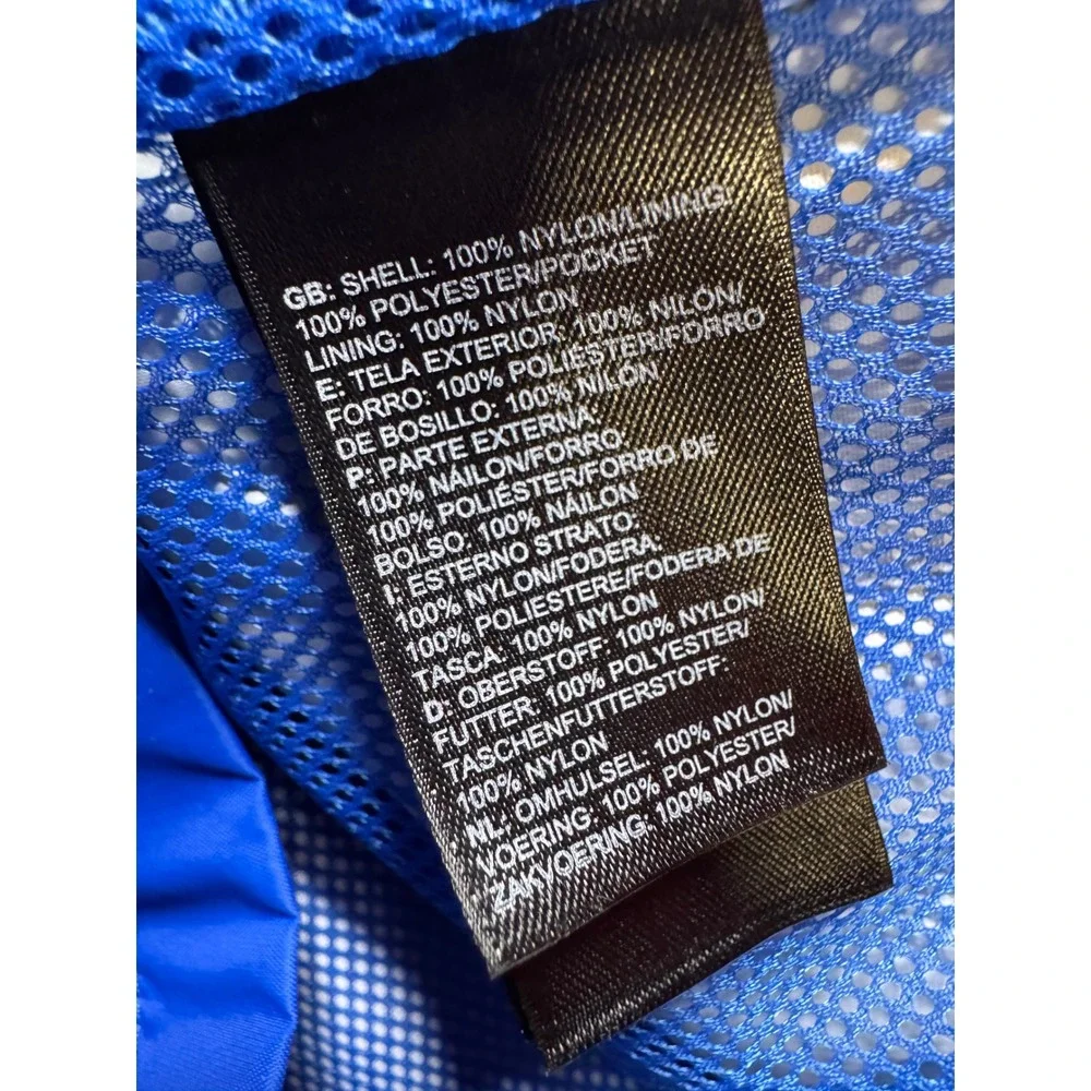 The North Face Boys Blue HyVent‎ Waterproof Rain Jacket Hooded Large 14/16